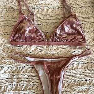 Velvet Bikini Set